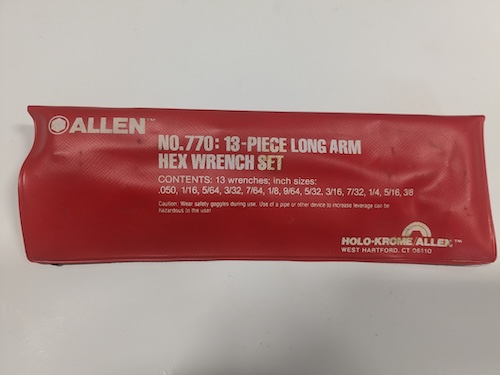 allen key set 770