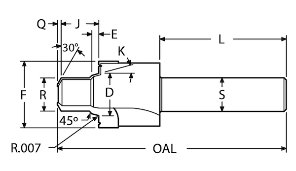 iso 6149 with od notch dimensions