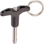 Quick Release Pin with Button Handle - single acting - according to NASM / MS 17984