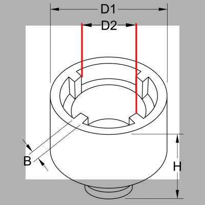 dimensions of locknut socket