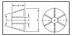 rubber-flex tap collet