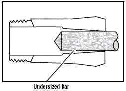 undersized bar