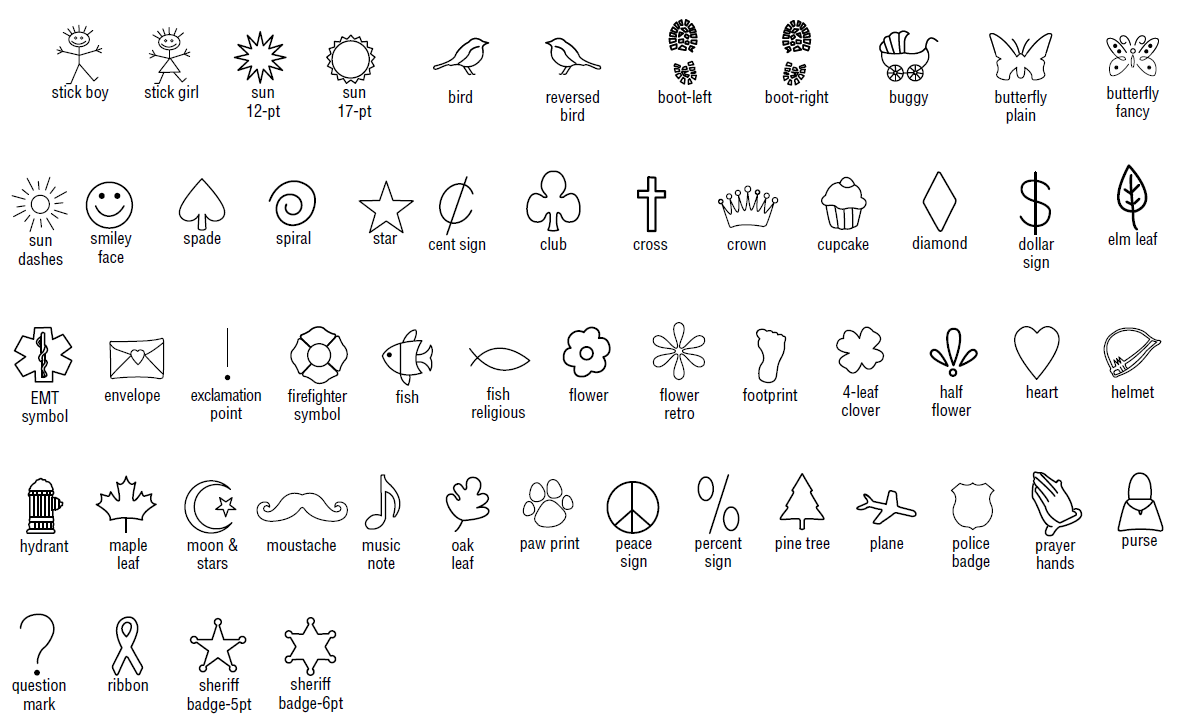 symbols stamps